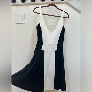 Vintage color-blocked cocktail dress by French Connection (Size 6) *NEVER WORN)